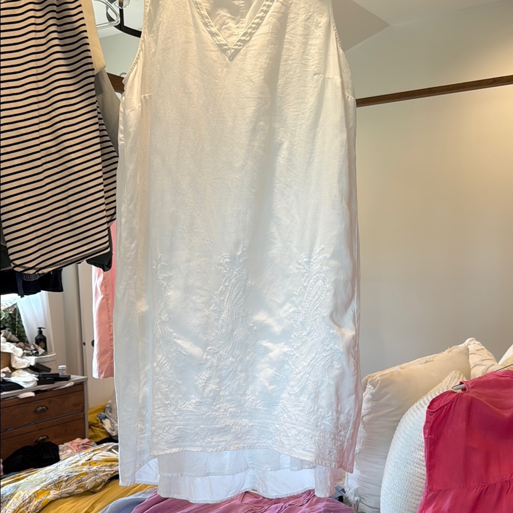 J. Jill Cream Midi Dress